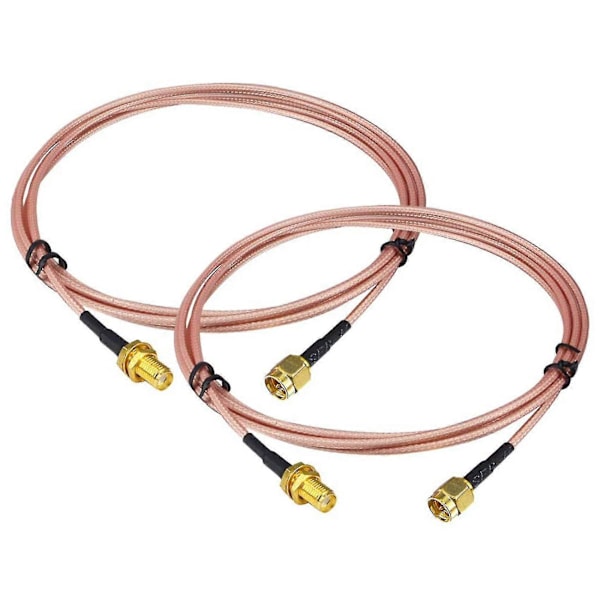 2 kpl SMA-kaapelia 4G-antennijatkaokaapeli SMA 3ft DAB-autoradion antennille