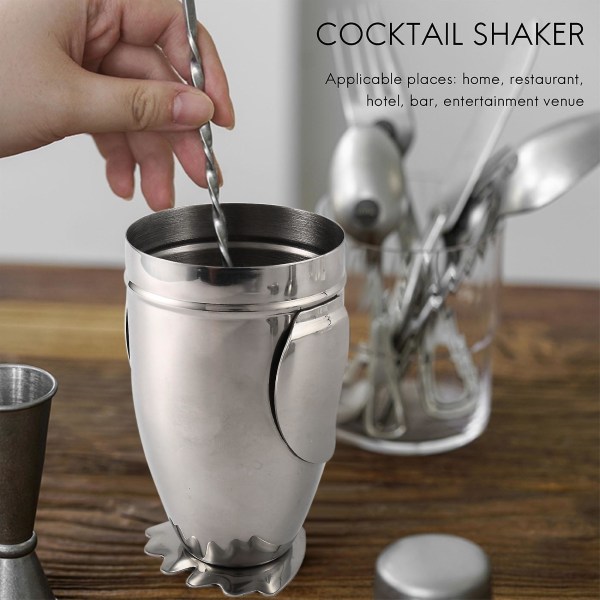 500 ml cocktail shaker, pingvin i rustfrit stål, bar, bartender, drink mixer, shaker, vinkaraffel, vintilbehør