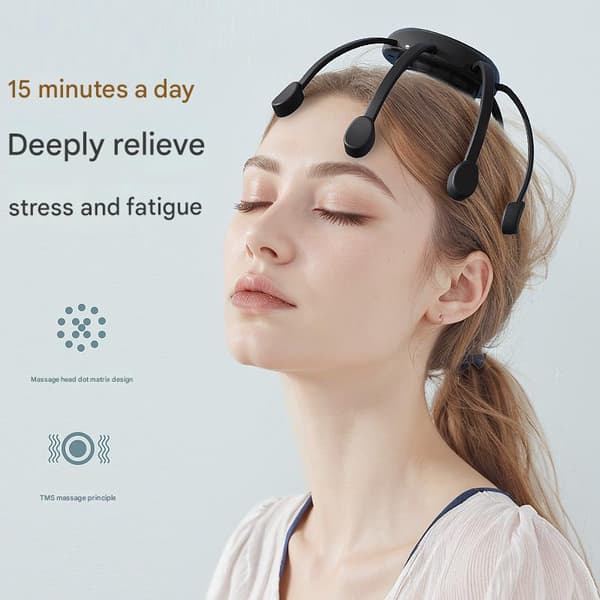 Smart blekkspruthodemassasjeapparat for avslapning av hodebunnen og stresslindring