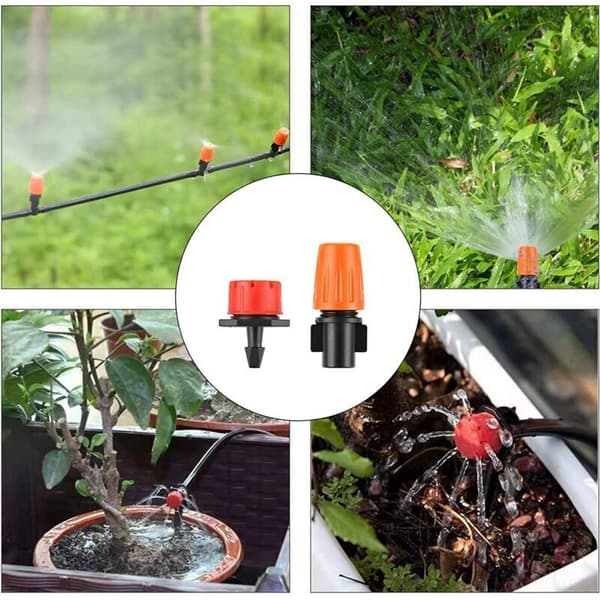 DIY Trädgårdsbevattningssystem Kit 50M Droppbevattningssystem för Trädgård, Gräsmatta, Landskap, Potatis