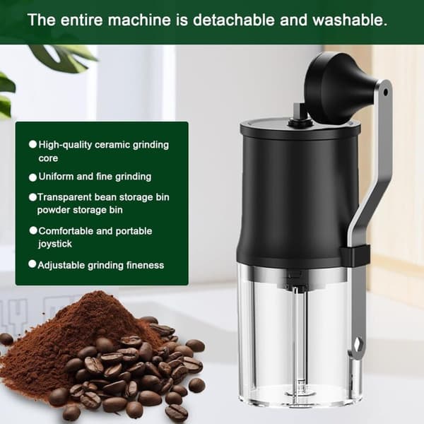 Bärbar kaffebönkvarn, handhållen kaffebönkvarn