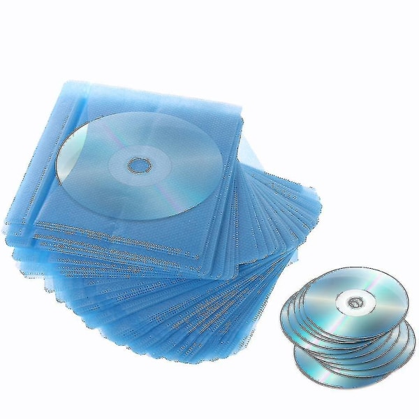 100 dubbelsidiga cover för cd-dvd-omslag - kuverthållare för pp-väska