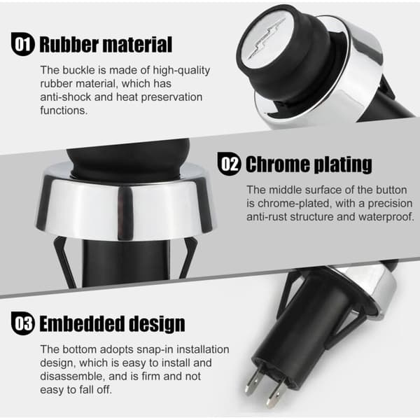 66220 - Reservedeler til Weber Grill, Tenningsbryter til Weber Grill, Kompatibel Trykknapp Tenningsbryter