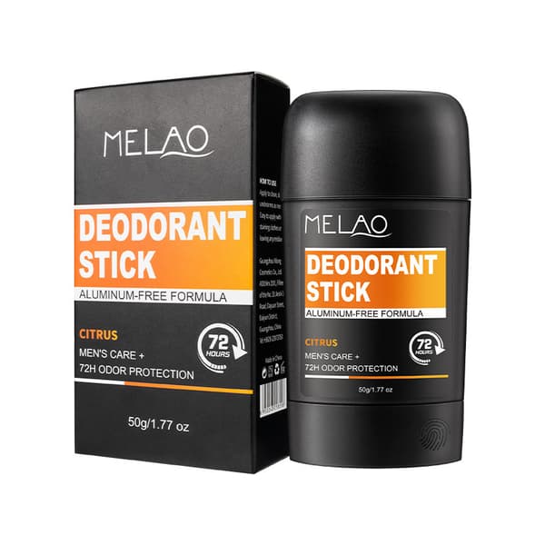 Deodorantstift for menn, sitrusduft antiperspirantbalsam for underarm, 50g hver, 3 stk. sett