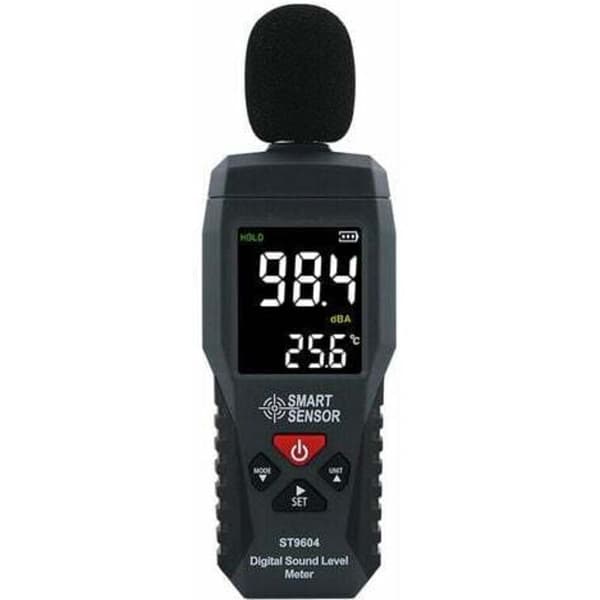 Lydniveauregistrator Støjmåler Lydniveaumåler Digital Audiolydniveaumåler 30-130dB Luxmåler