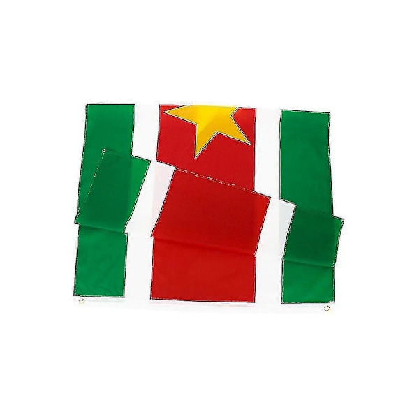 90x150cm Surinam Republiken Surinames flagga