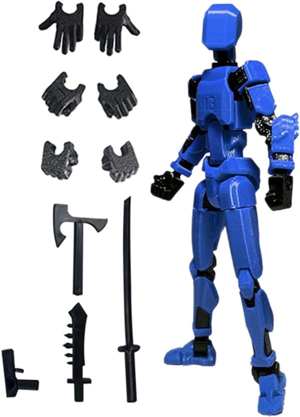 T13 Actionfigur Titan 13 Actionfigur Robot Actionfigur 3D-tryckt Action