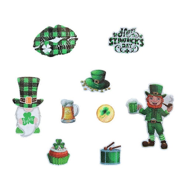 1 Sett St. Patrick's Day Bilmagnet Reflekterende Magnetisk Bilklistremerke Kjøleskapsmagnet