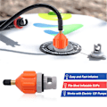 2-pack SUP Pump Adapter Universal Uppblåsbar Båt SUP Pump Konverterare Luftventil Adapter Pumphuvudkontakt