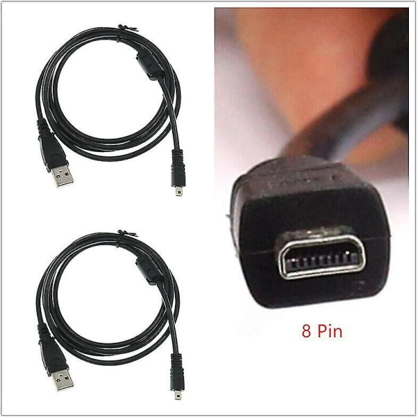 2x USB-kabel/batterilader kompatibel Sony Cybershot Dsc-w730 / Dsc-w830 digitalkamera