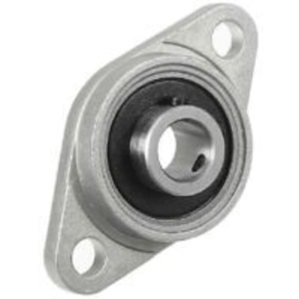 Fire lejer Kfl08, indvendig diameter på 8 mm, zinklegering, diamantflange, tilpasset CNC-maskiner.