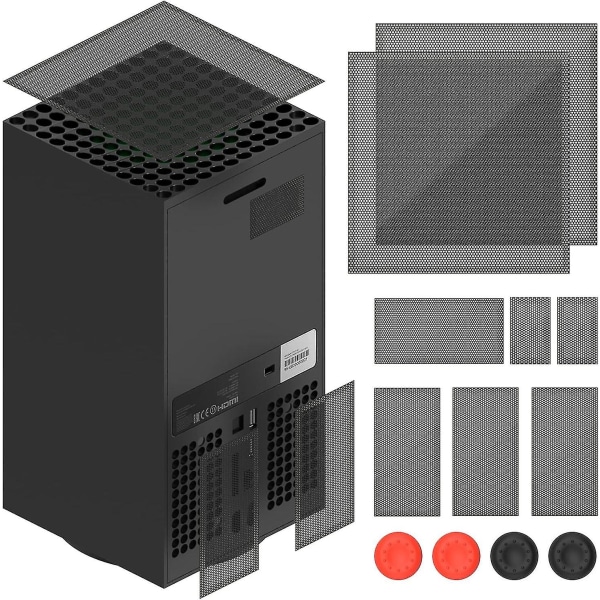 Ventil støvfiltersett for Xbox Series X-konsoll - Forhindrer støvoppbygging - Enkel installasjon