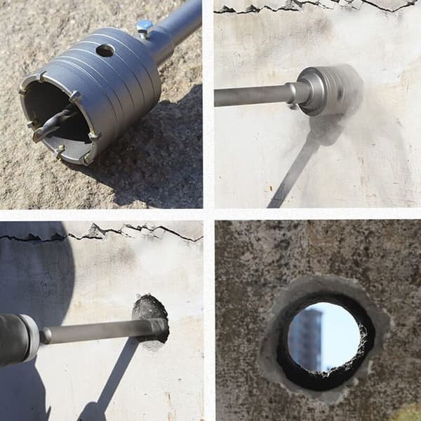 110 mm betonhulsav – SDS Plus-adapter – Til beton-, murstens- og stenmure – Hurtig, vibrationsfri skæring