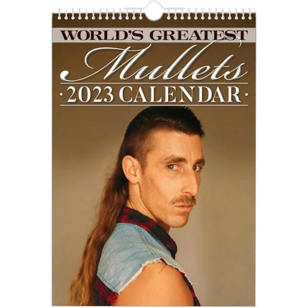 Zceplem De Bästa Mullets i Mon, Väggkalender 2024, Cool Hårstyl Mules Månadskalender 2024