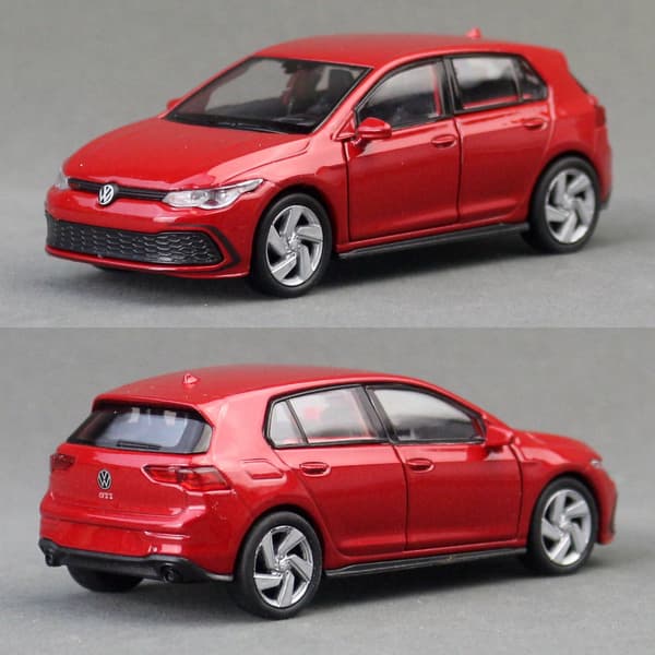 1:36 Legeringsbilmodel Volkswagen Golf GTI, Træk-tilbage Legetøjsbil til Børn, Åbne Døre Simulationskøretøj Legetøj