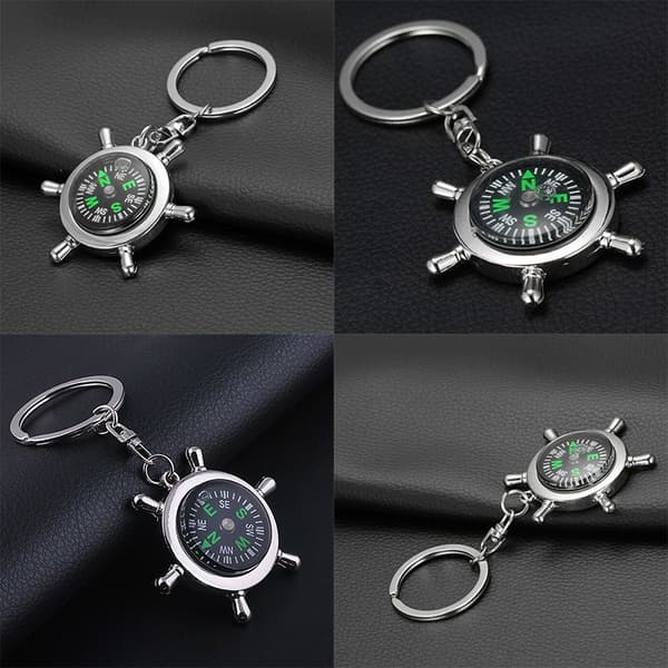 Ny Mini Trafikljus Bil Nyckelring Kedja Klassisk 3D Keyfob Key