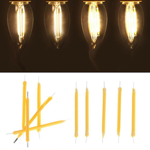 10 stk LED COB Solar Power Filament Super Bright Pære Lys Sur