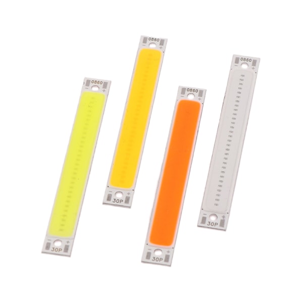 LED COB Strip 1W 3W Varm Kald Hvit Blå Rød LED Lyskilde F Red 1W