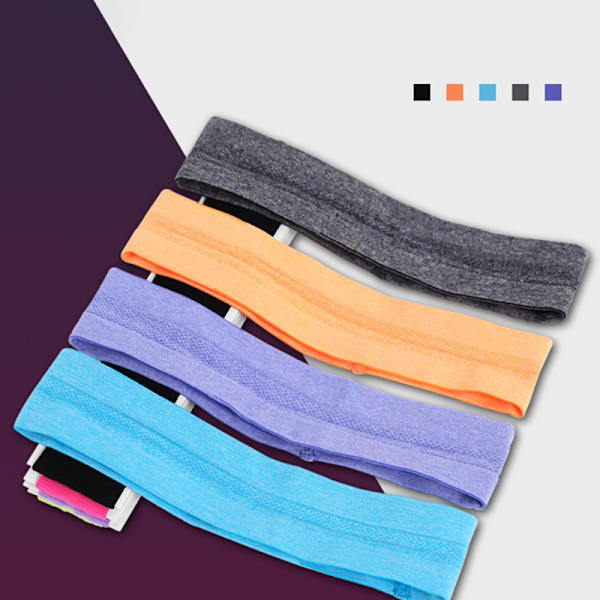 Sports Yoga Gym Stretch Pannebånd Hode Hår Band Fitness Sweatba Gray