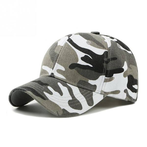 Mænd baseballkasketter Army Tactical Camouflage Cap Jungle Hunting S White