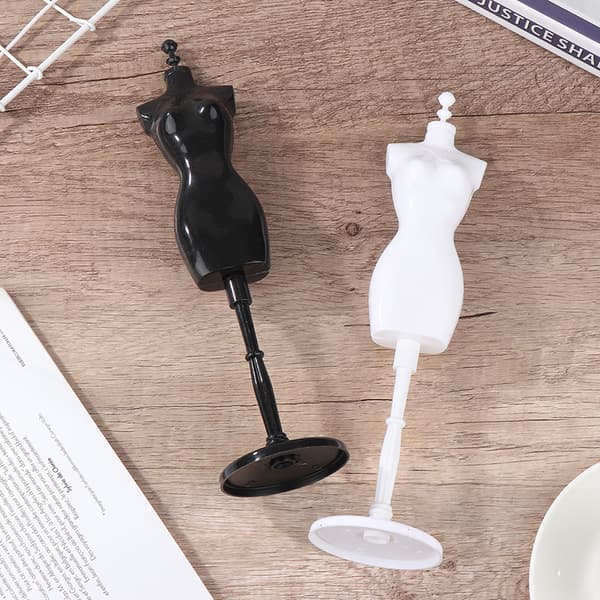 1Sæt 1:6 Dukkehus Miniature Mannequin Model Nederdel Support Hum White