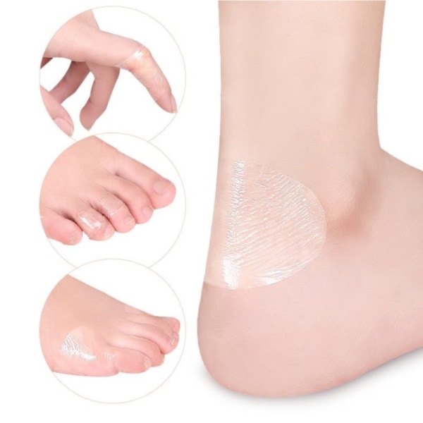 Blister Gips Lim Hydrokolloid Gips Anti-slitasje hæl 4Pcs