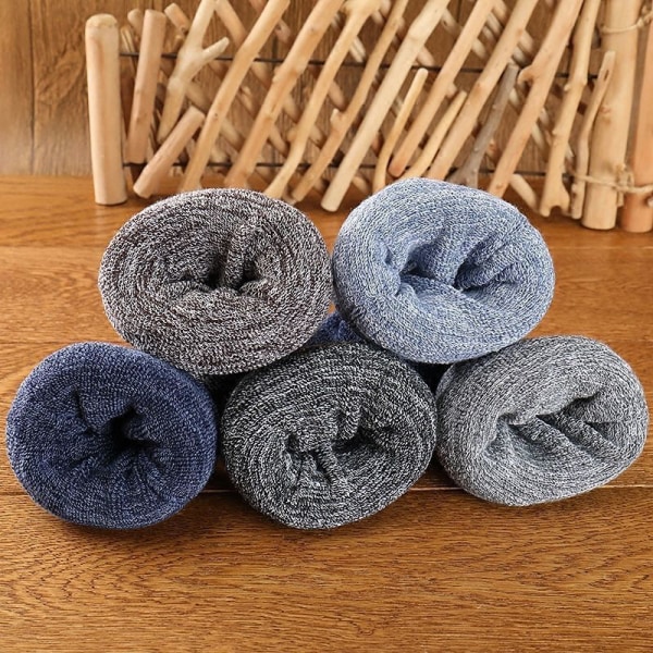 Vintervarma herrstrumpor Tjocka Andas Casual Business Sock Coffee