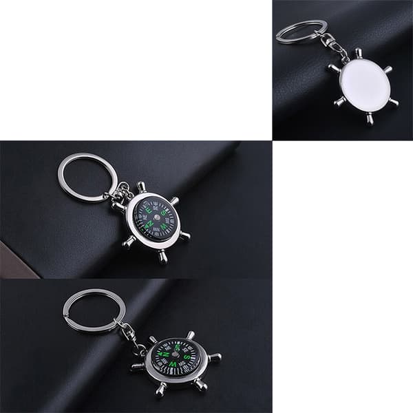Ny Mini Trafikljus Bil Nyckelring Kedja Klassisk 3D Keyfob Key