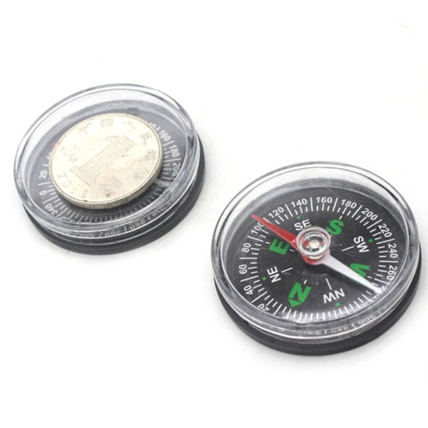 Bærbar Mini Precise Compass Praktisk Guider Survival-knapp