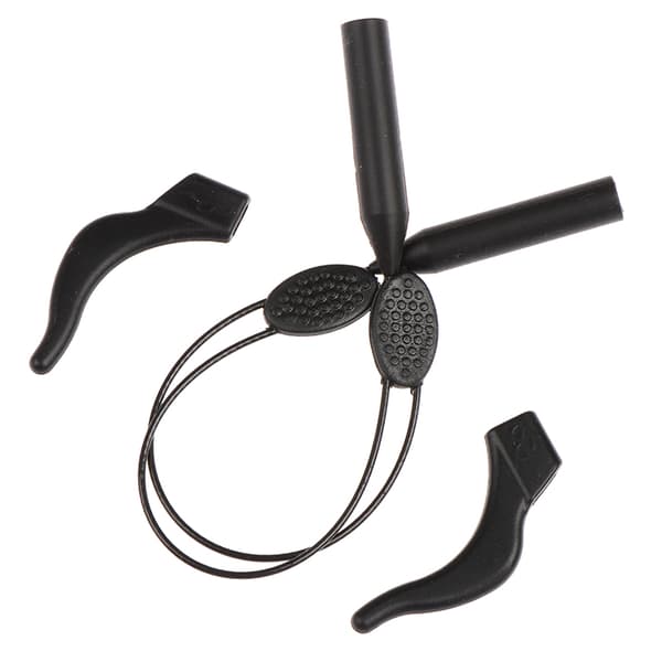 1 set skalbar silikon Sportglasögon Rep String Holder Eye 2 sets One Size