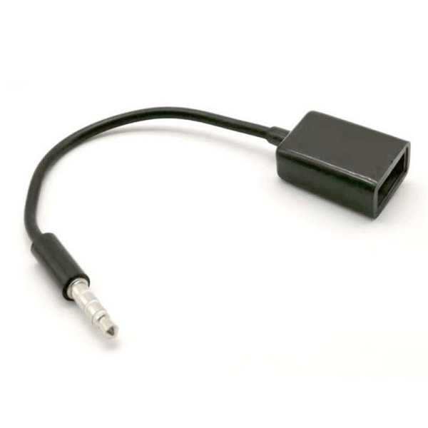 3,5 mm hann AUX o pluggkontakt til USB 2.0 hunnomformerkabel Co 3.5mm