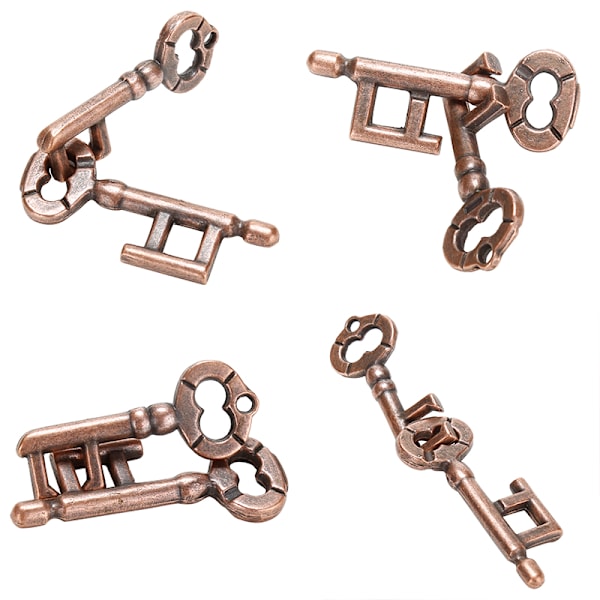 1 stk Alloy Key Ring Puslespill Hjernetester IQ Test Barn Voksne li