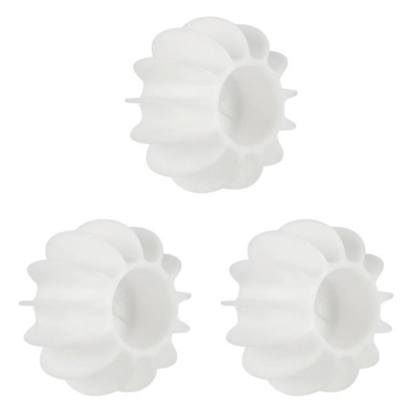 1/3 kpl Silicone Magic Laundry Ball Uudelleenkäytettävät vaatteet Hiustenpoisto White 3Pcs