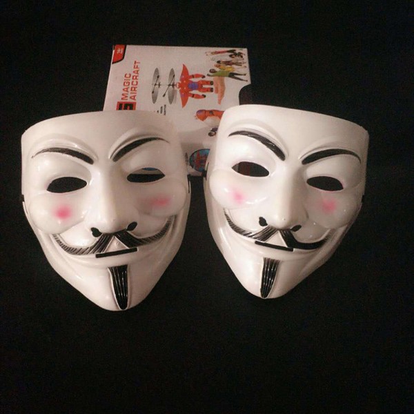 V for Vendetta Mask Halloween Horror Masks Party 2 pcs