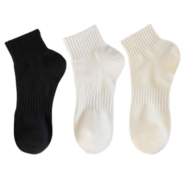 Material Förtjockade strumpor i höst och vinter Ren bomull S Beige