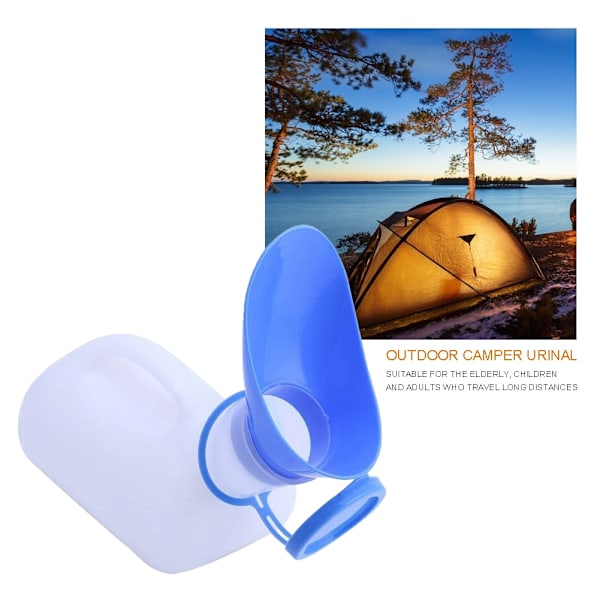 Naisille, miehille kannettava muovinen siirrettävä wc Automatkailu Camping H White