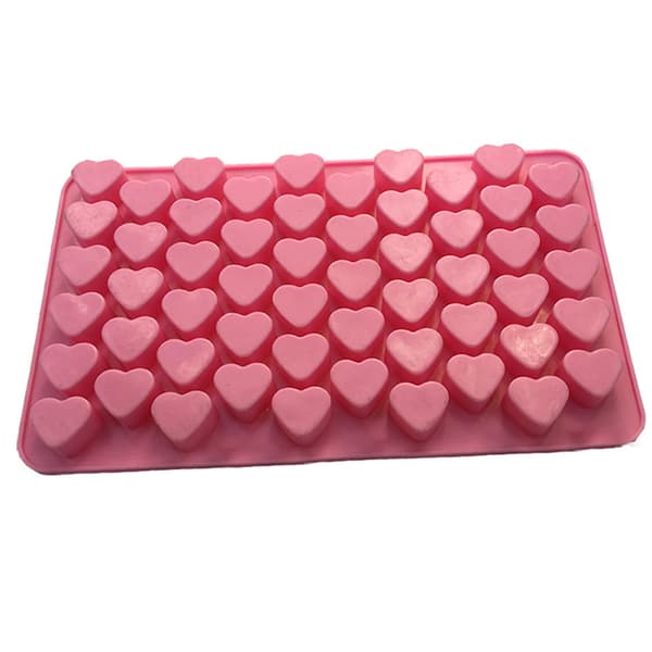 Mini Hjerteform Silikon Isbitbrett DIY Sjokolade Fondant Mo one size