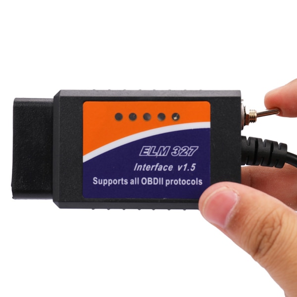 ELM327 USB V1.5 modifisert for Forscan ELMconfig CH340+25K80-brikke one size