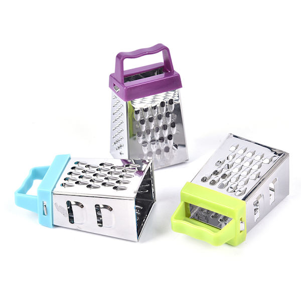4-sidigt blad ost Grönsaker rivjärn Gurka Slicer ter Box Green 1 pc