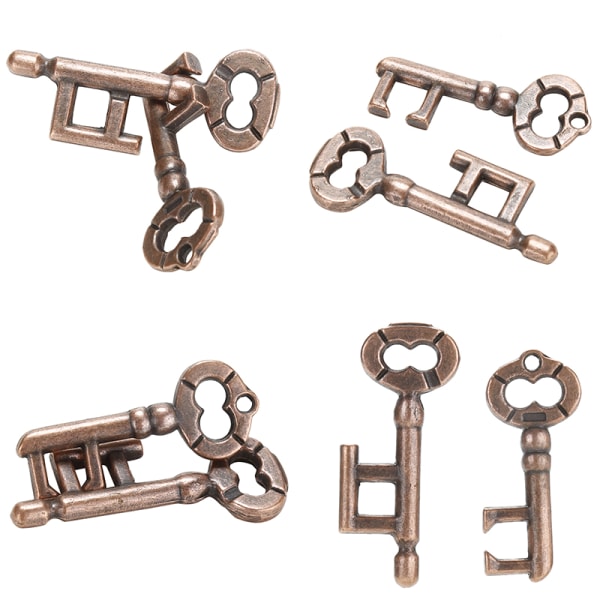 1 stk Alloy Key Ring Puslespill Hjernetester IQ Test Barn Voksne li