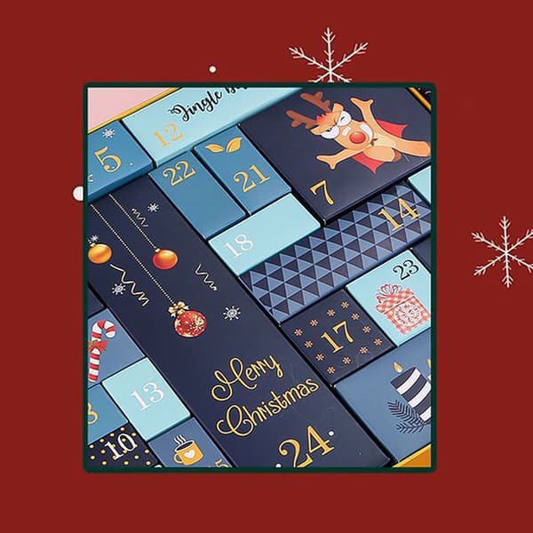DIY Julekalender Jule Nedtællingskalendere Blue