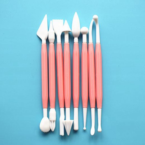 Kids Clay Sculpture Tools Fimo Polymer Clay Tool 8- set Gi Pink One Size