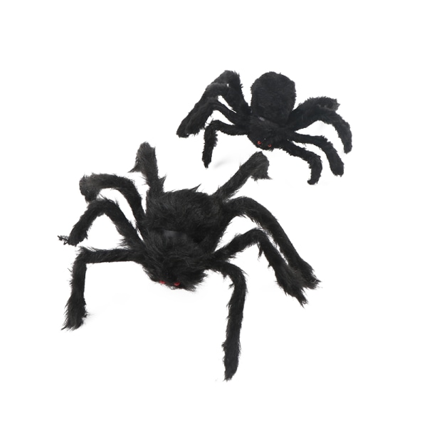 30/60/75/90/125 cm sort edderkoppespind til Halloween hjemsøgt A2(60cm spider)