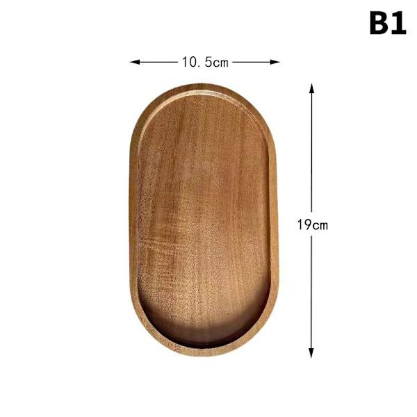 Servise Massivt Desserttallerken-stil Trebrett Snack Pla B1