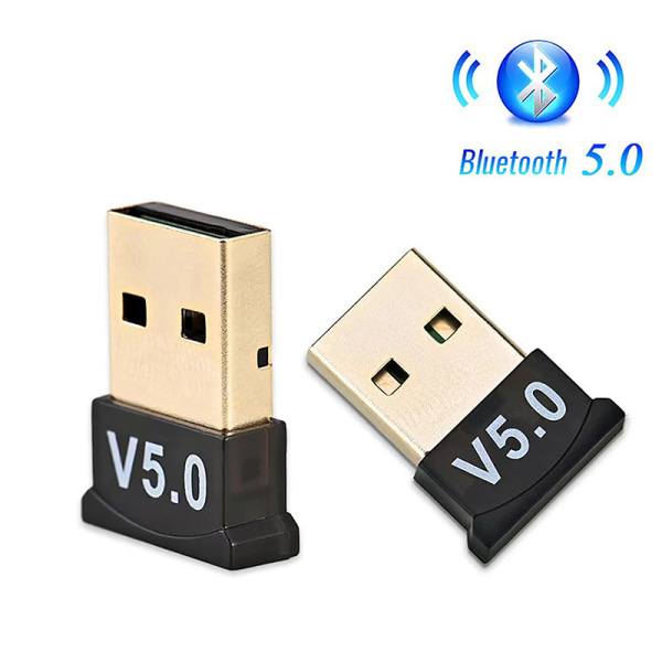 Trådløs USB Bluetooth 5.1 Adapter Bluetooth-sendermottak Black