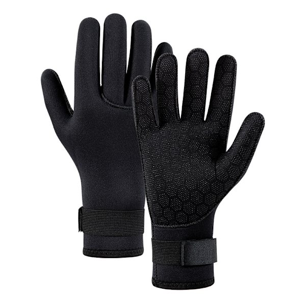 Neopren Dykking Vinter Oppvarmede Hansker Herre Dame Dykker Våtdrakt Sn Black M