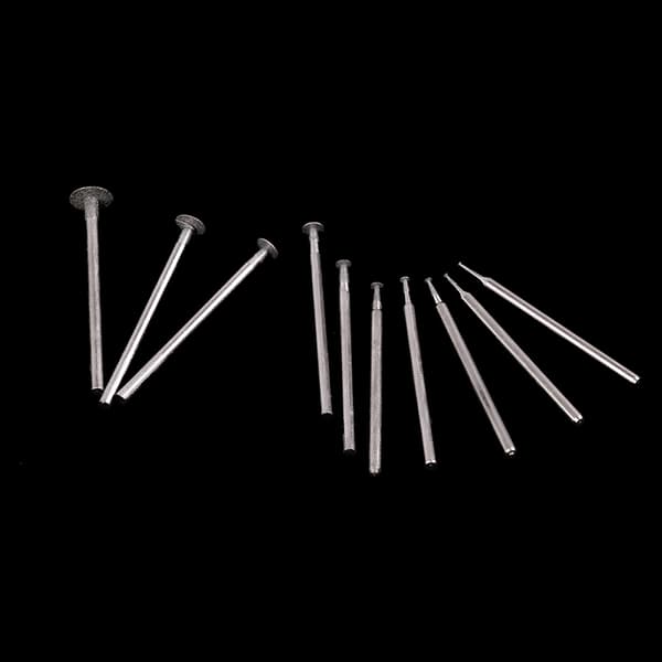 10 STK slibebit tilbehør Ultratyndt T-hovedskaft Diamond Mo 10PCS
