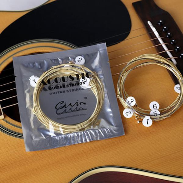 1 Set 6 kpl Practice Nickel Plated Steel Guitar String For Acou