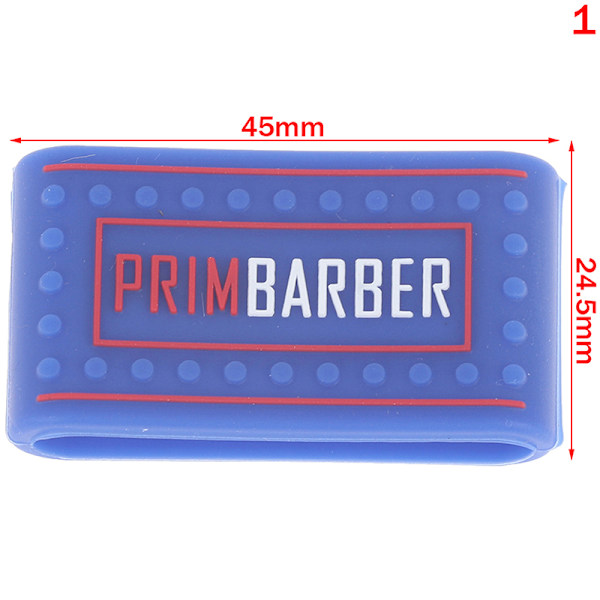 1 kpl Liukumaton parturi Clipper Grip Bands Sleeve Hiustenleikkuri Hold Blue 45*24.5mm