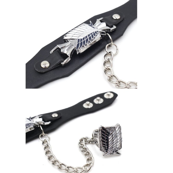 Amine ATTACK ON TITAN Cosplay Props -rannekoru + sormus onesize